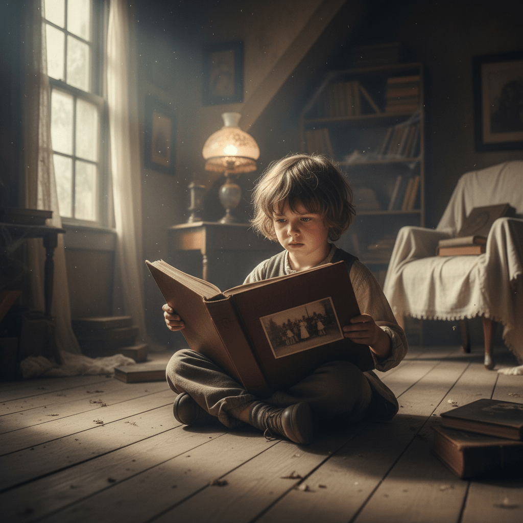 Niño recordando una vida pasada