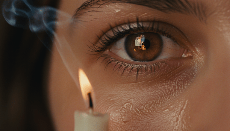 Representación artística de la concentración mental necesaria para generar ignición térmica.