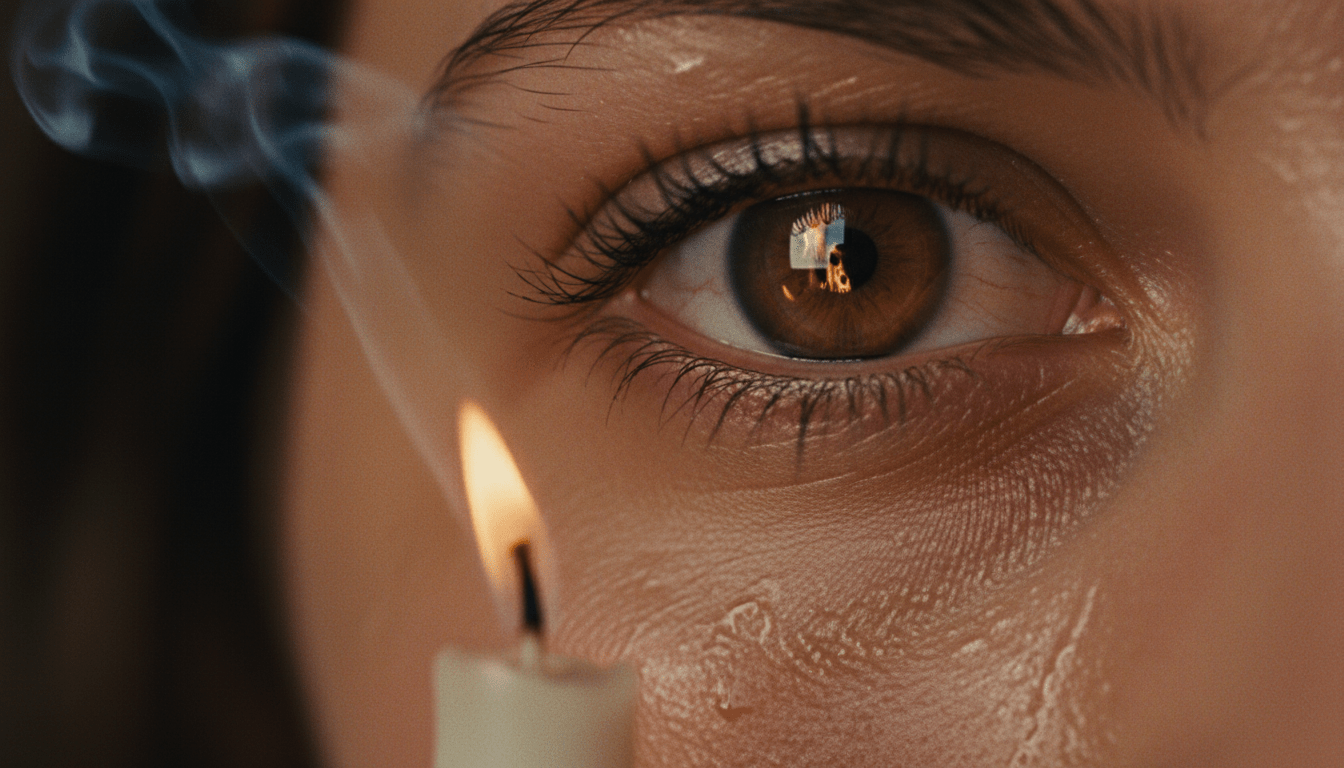 Representación artística de la concentración mental necesaria para generar ignición térmica.