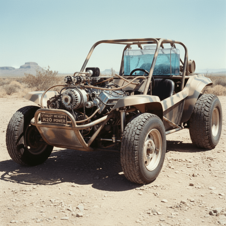 El famoso dune buggy de Stanley Meyer impulsado por agua.