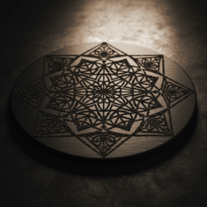 Patrón cimático en una placa de Chladni