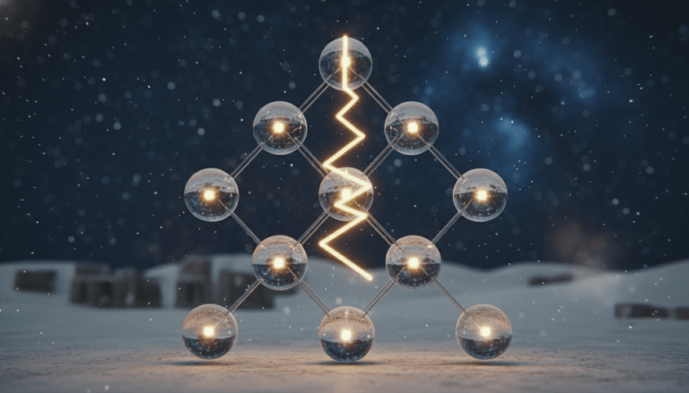 Ilustración artística del Árbol de la Vida cabalístico con las diez Sefirot iluminadas en un entorno cósmico y ancestral.