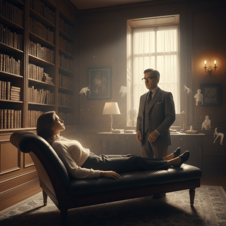 Dr. Brian Weiss en sesión de hipnosis con Catherine para regresión a vidas pasadas