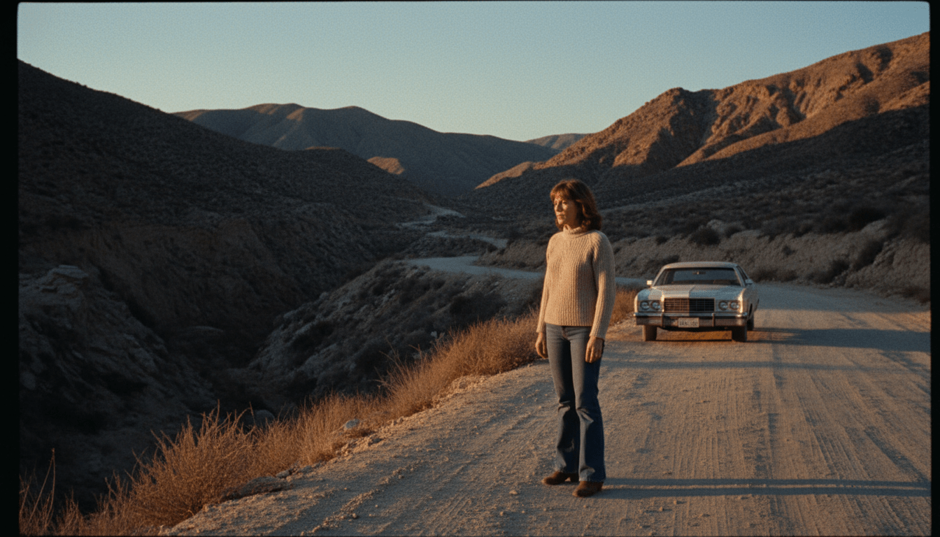 Etta Smith observando el Cañón de López en 1980 buscando a Melanie Uribe, caso de intuición policial.