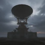 Antena de radar abandonada en Camp Hero Montauk relacionada con el Proyecto Montauk y experimentos de espacio-tiempo.