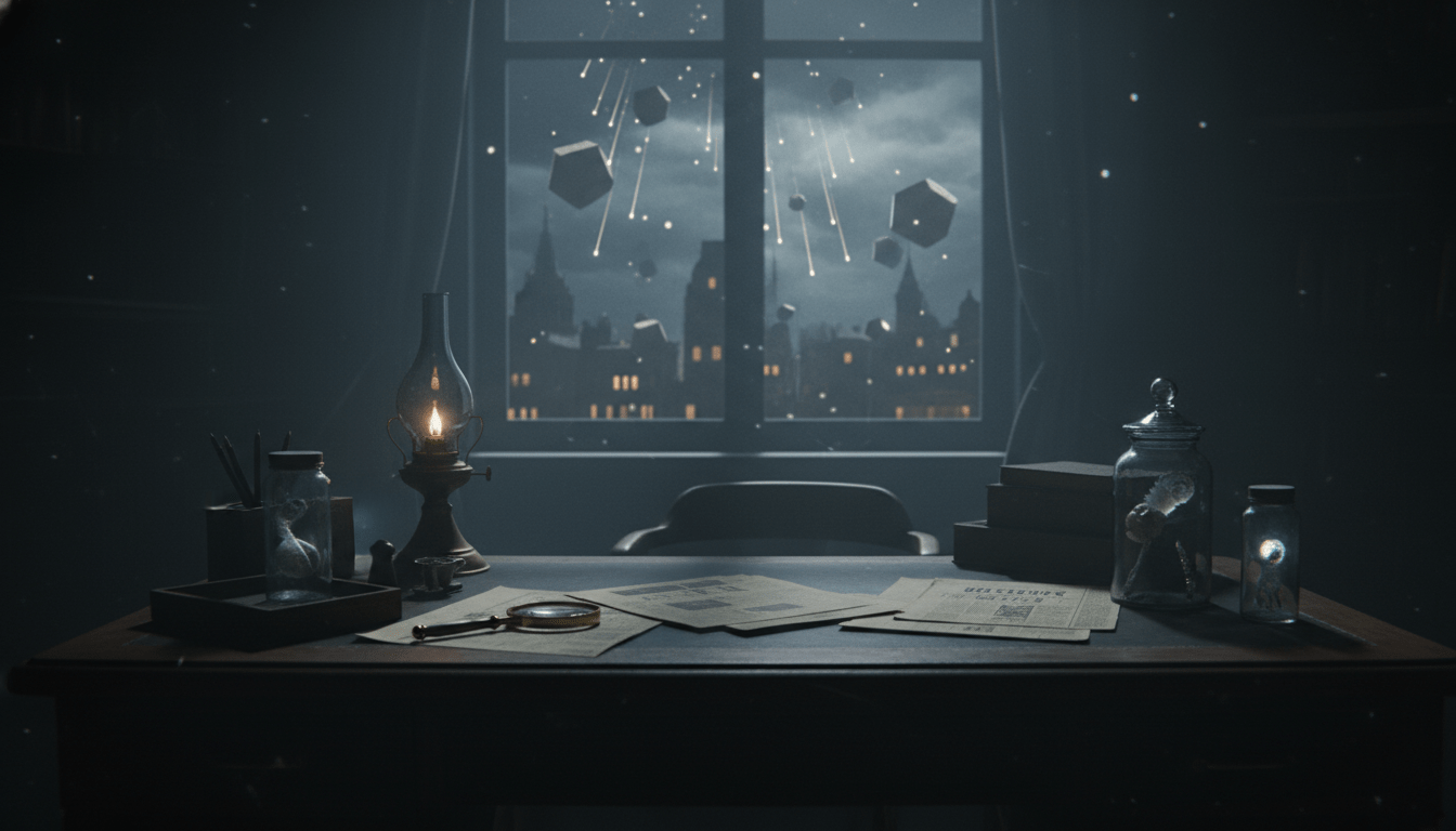 Ilustración cinematográfica de fenómenos anómalos inspirada en El Libro de los Condenados de Charles Fort