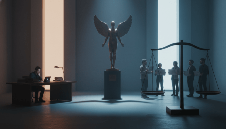 Comparativa visual entre la Iglesia de Satán y el Templo Satánico: simbolismo de individualismo versus activismo social en el satanismo moderno.