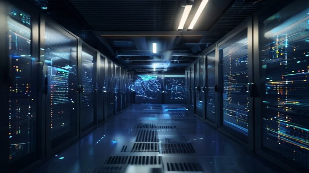 Visualización futurista de una red móvil con desvanecimiento temporal, representando una advertencia digital de 2029 sobre datos ocultos.